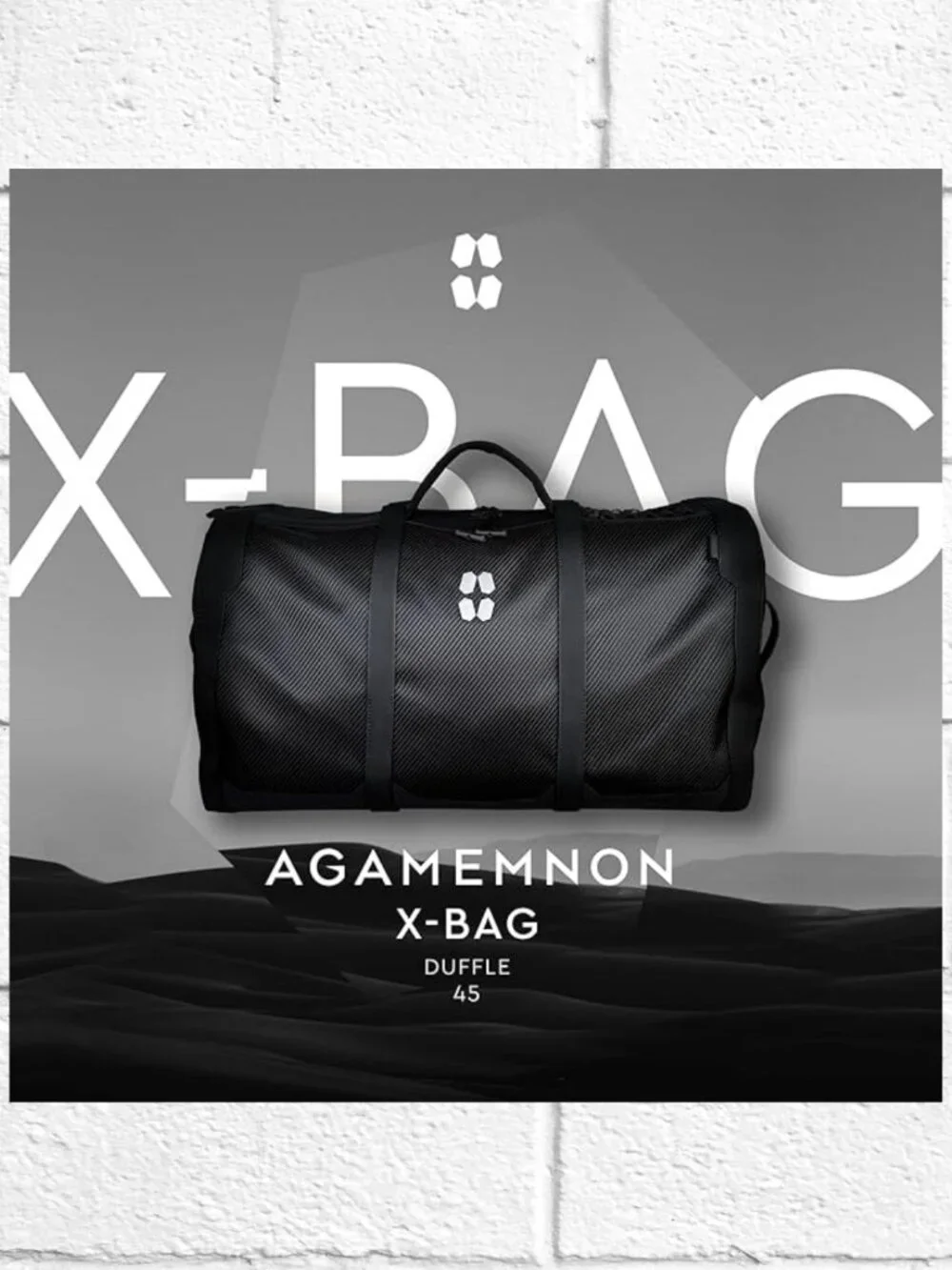 NWT! Agamemnon 45L X-Bag Duffel Tote Backpack Travel Sports Bag- Water Resistant